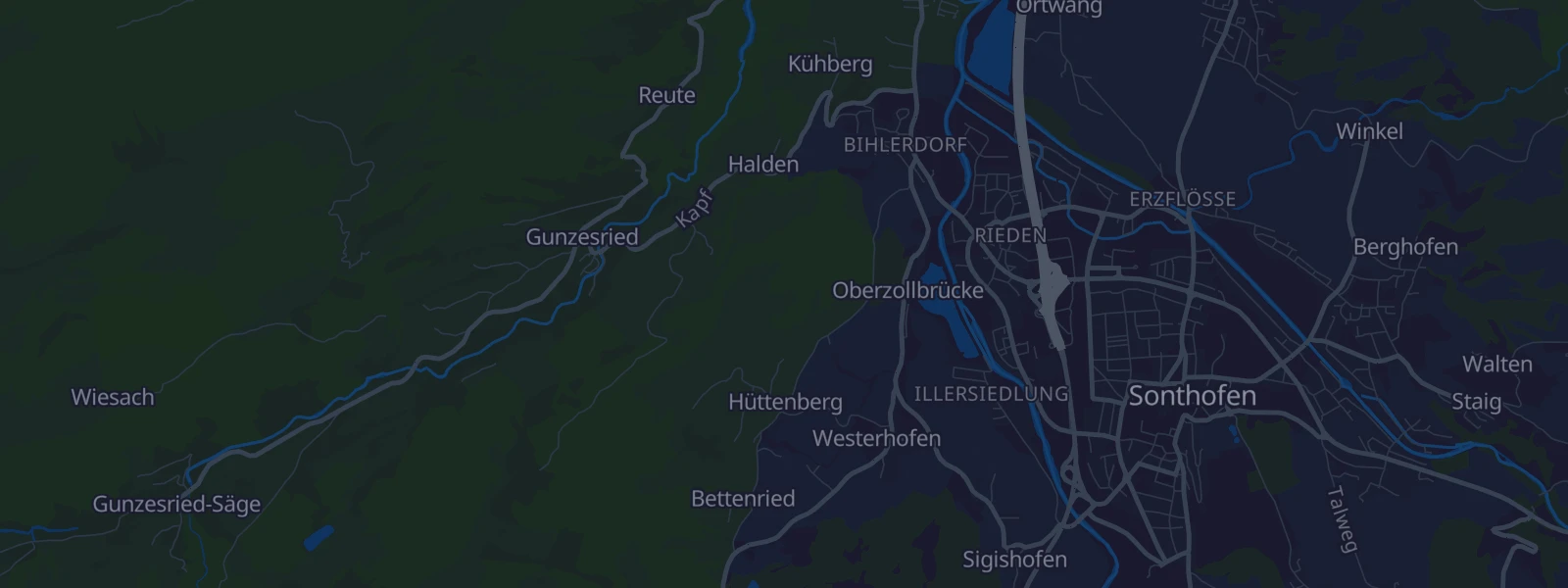 Karte von Oberzollbrücke