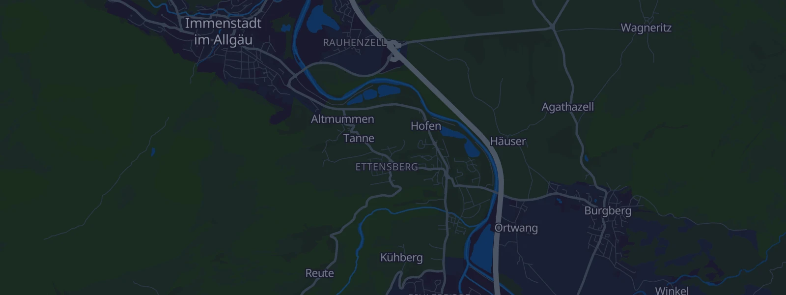 Karte von Blaichach-Ettensberg