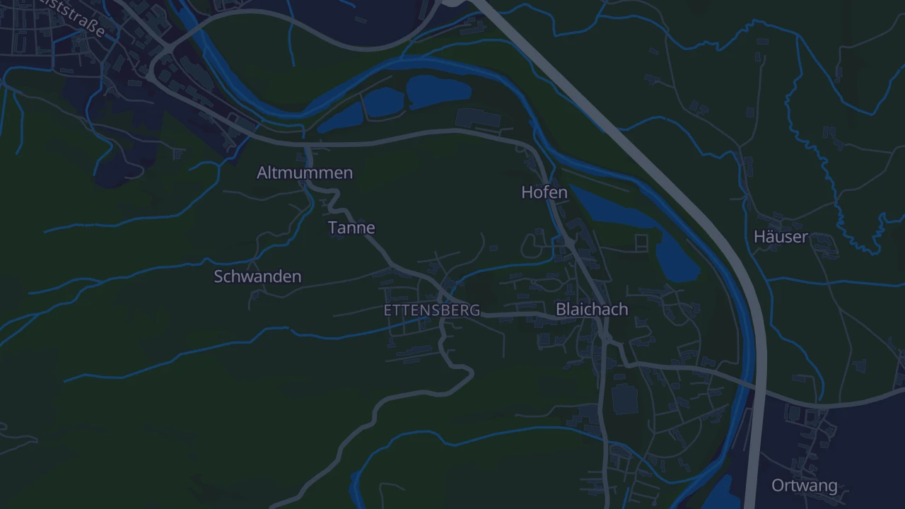 Karte von Blaichach-Ettensberg