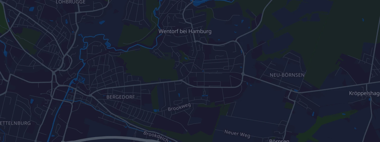 Karte von Wentorf bei Hamburg