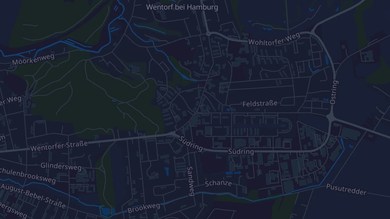 Karte von Wentorf bei Hamburg