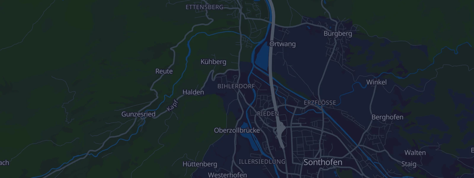 Karte von Blaichach-Bihlerdorf