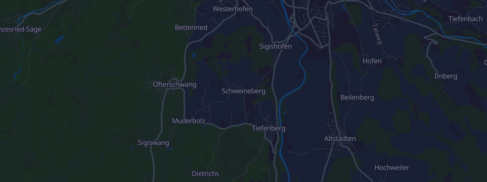 Karte von Tiefenberg