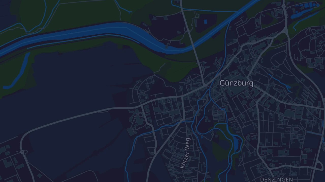 Karte von Günzburg