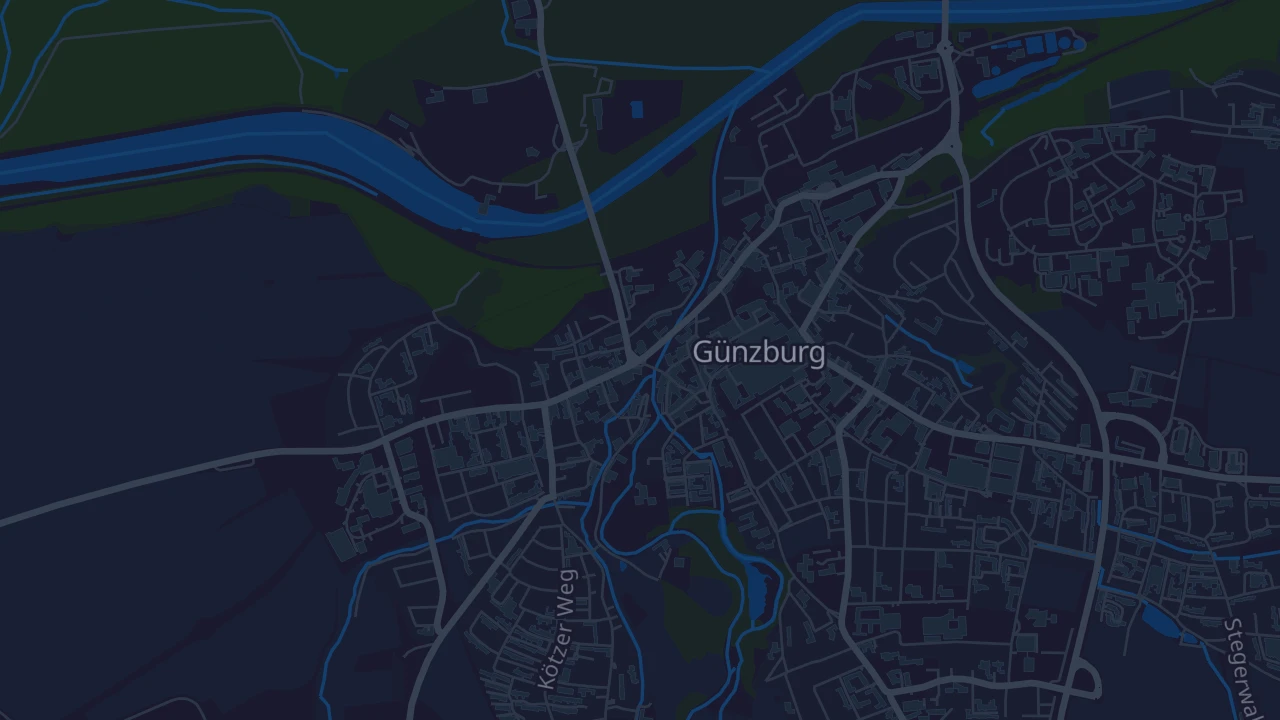 Karte von Günzburg