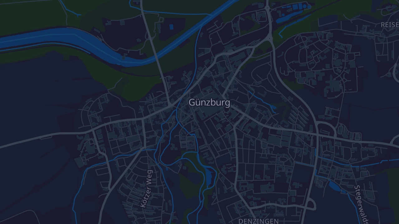 Karte von Günzburg