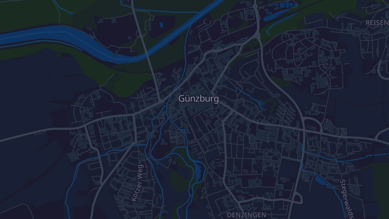 Karte von Günzburg