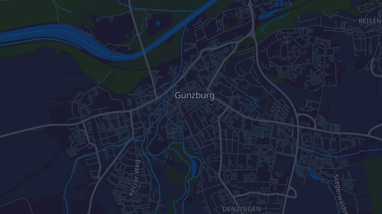 Karte von Günzburg