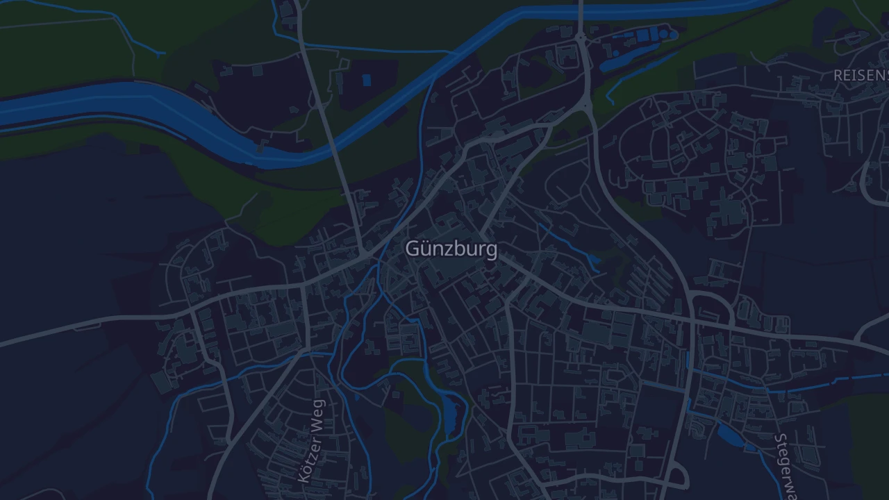 Karte von Günzburg