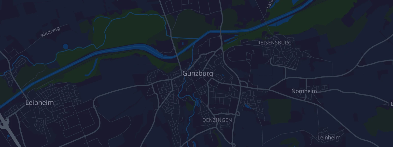 Karte von Günzburg