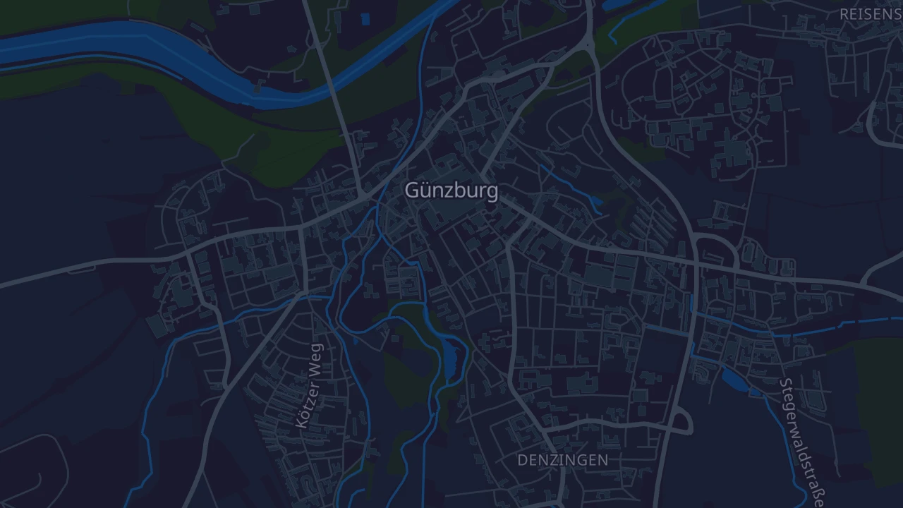 Karte von Günzburg