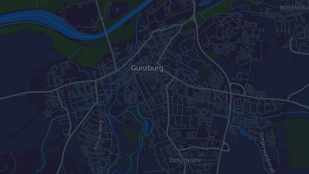 Karte von Günzburg