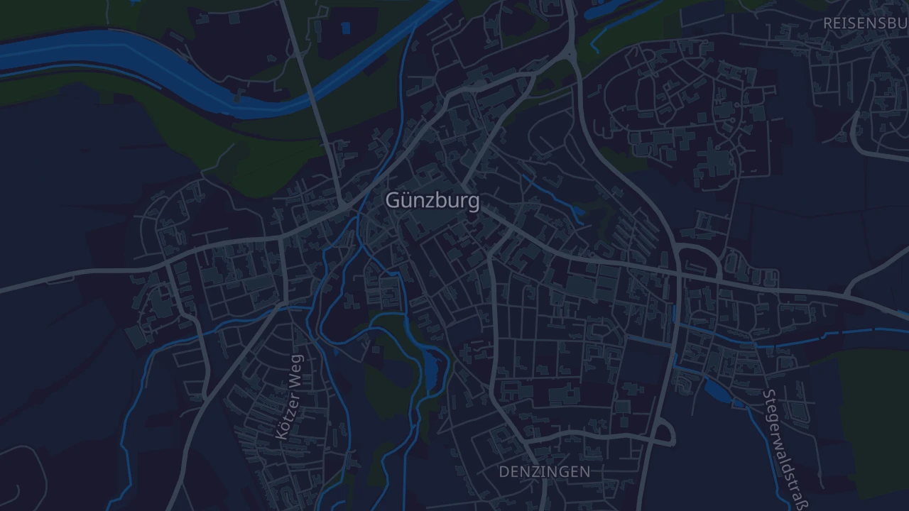Karte von Günzburg