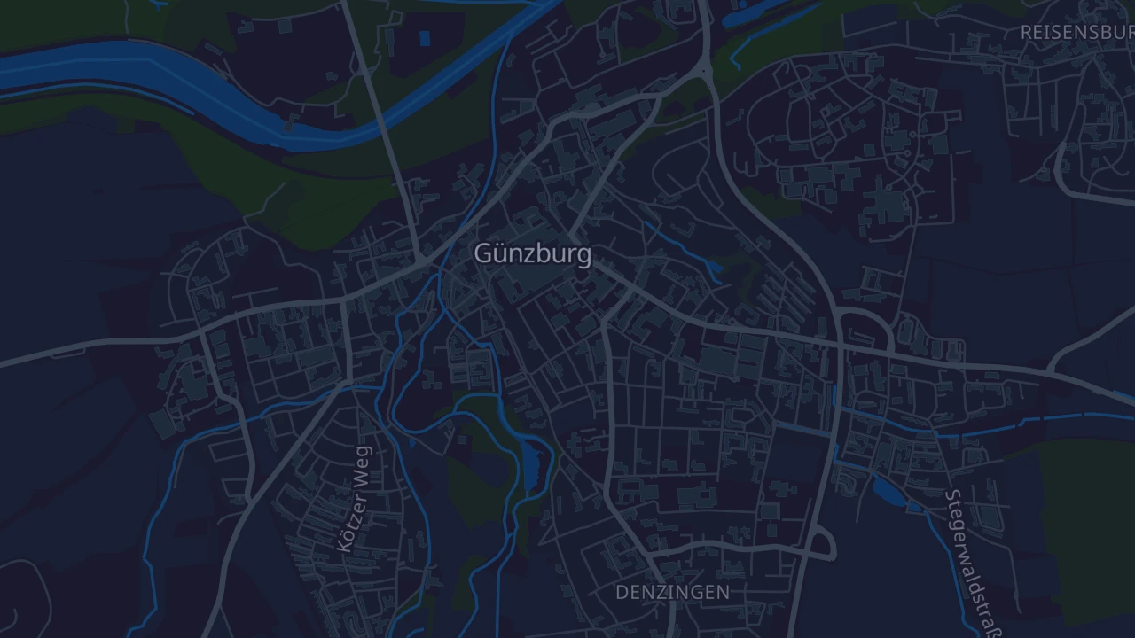 Karte von Günzburg