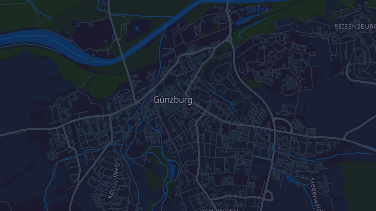 Karte von Günzburg