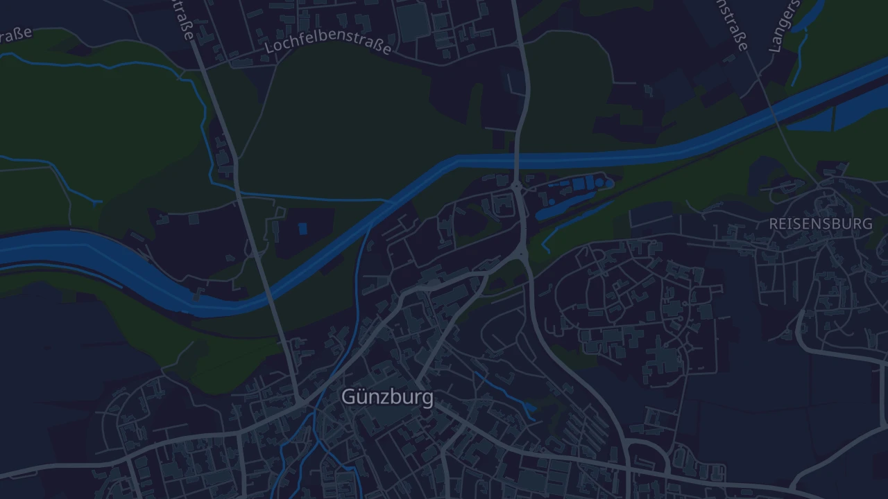 Karte von Günzburg