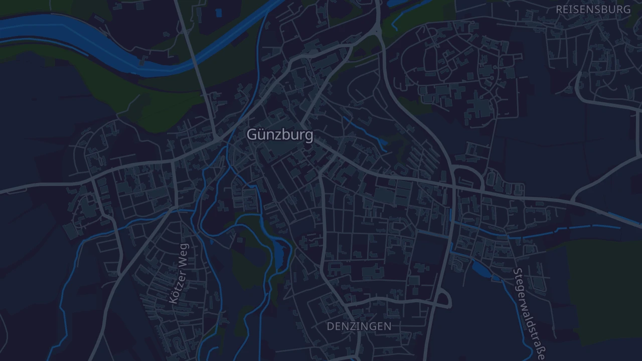 Karte von Günzburg