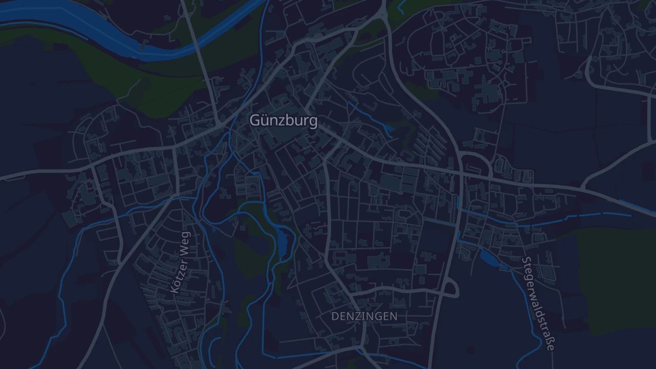 Karte von Günzburg