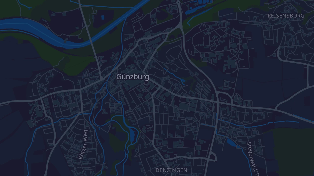 Karte von Günzburg