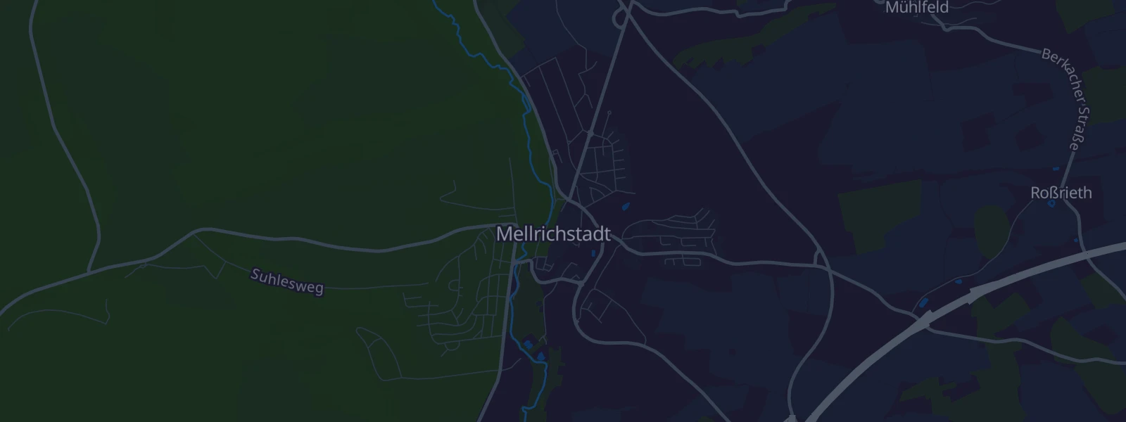 Karte von Mellrichstadt