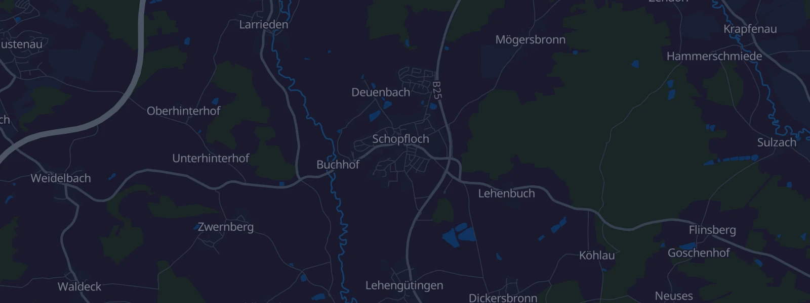 Karte von Schopfloch