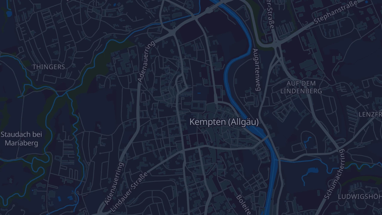 Karte von Kempten (Allgäu)