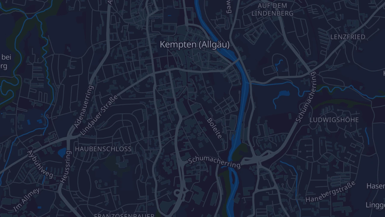 Karte von Kempten (Allgäu)