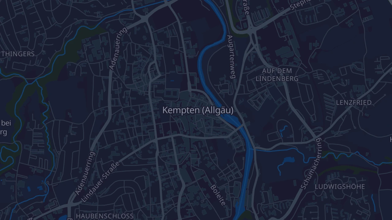Karte von Kempten (Allgäu)
