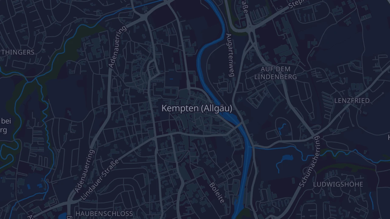 Karte von Kempten (Allgäu)