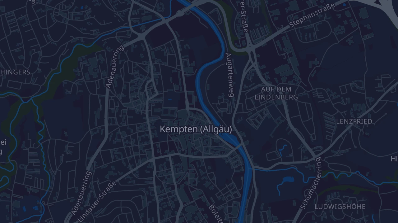 Karte von Kempten (Allgäu)