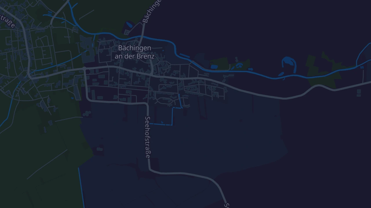 Karte von Bächingen an der Brenz