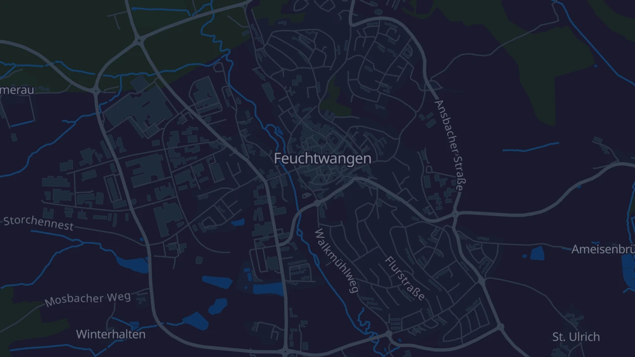 Karte von Feuchtwangen