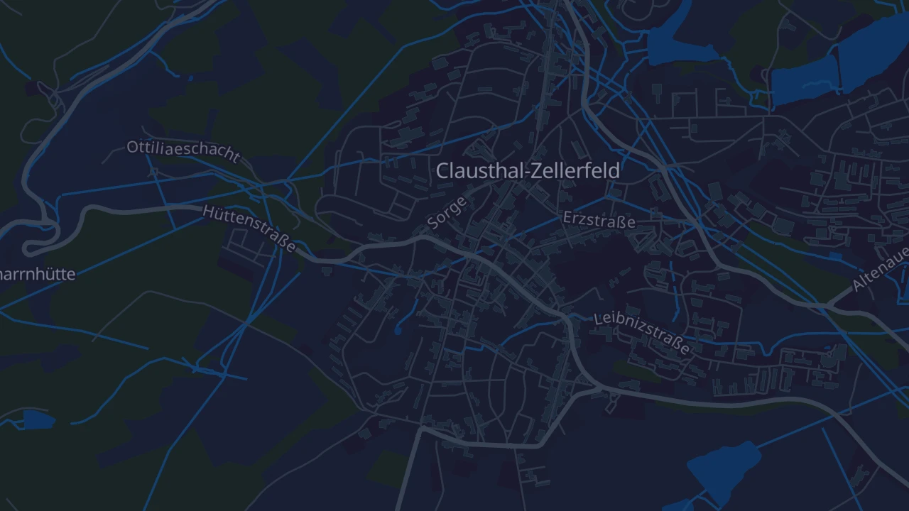 Karte von Clausthal-Zellerfeld