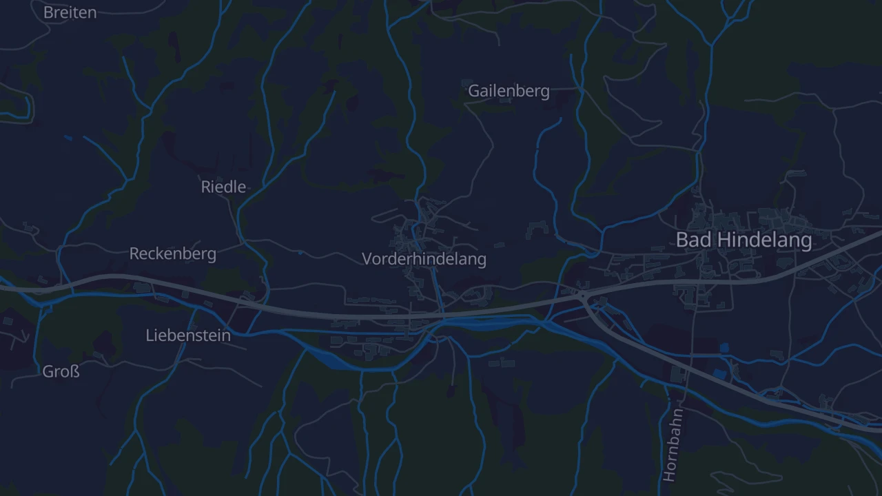 Karte von Vorderhindelang