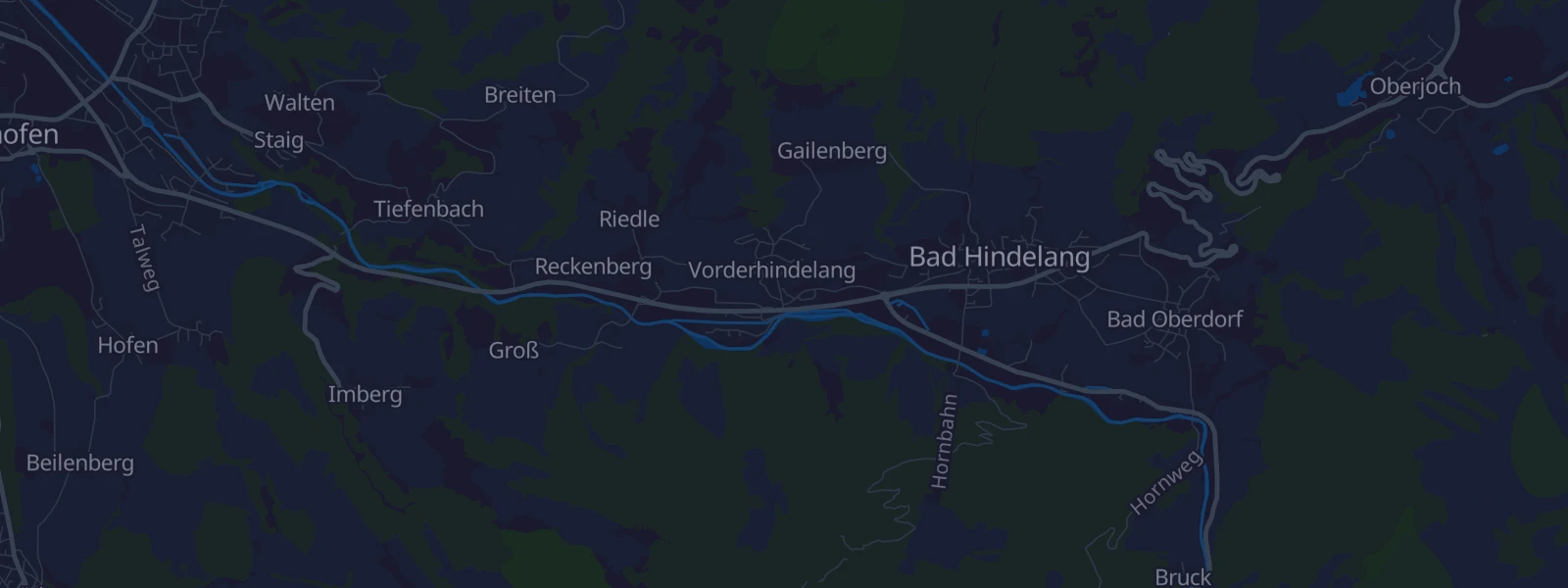 Karte von Bad Hindelang/ Vorderhindelang