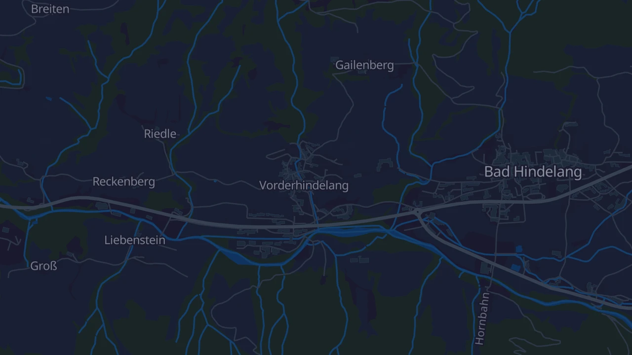 Karte von Vorderhindelang