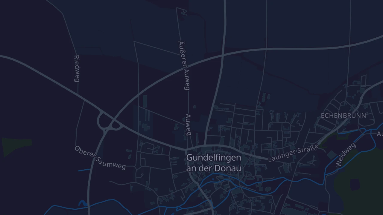 Karte von Gundelfingen an der Donau