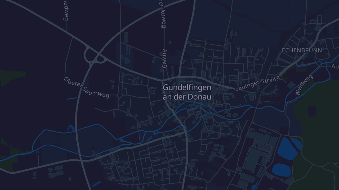 Karte von Gundelfingen an der Donau