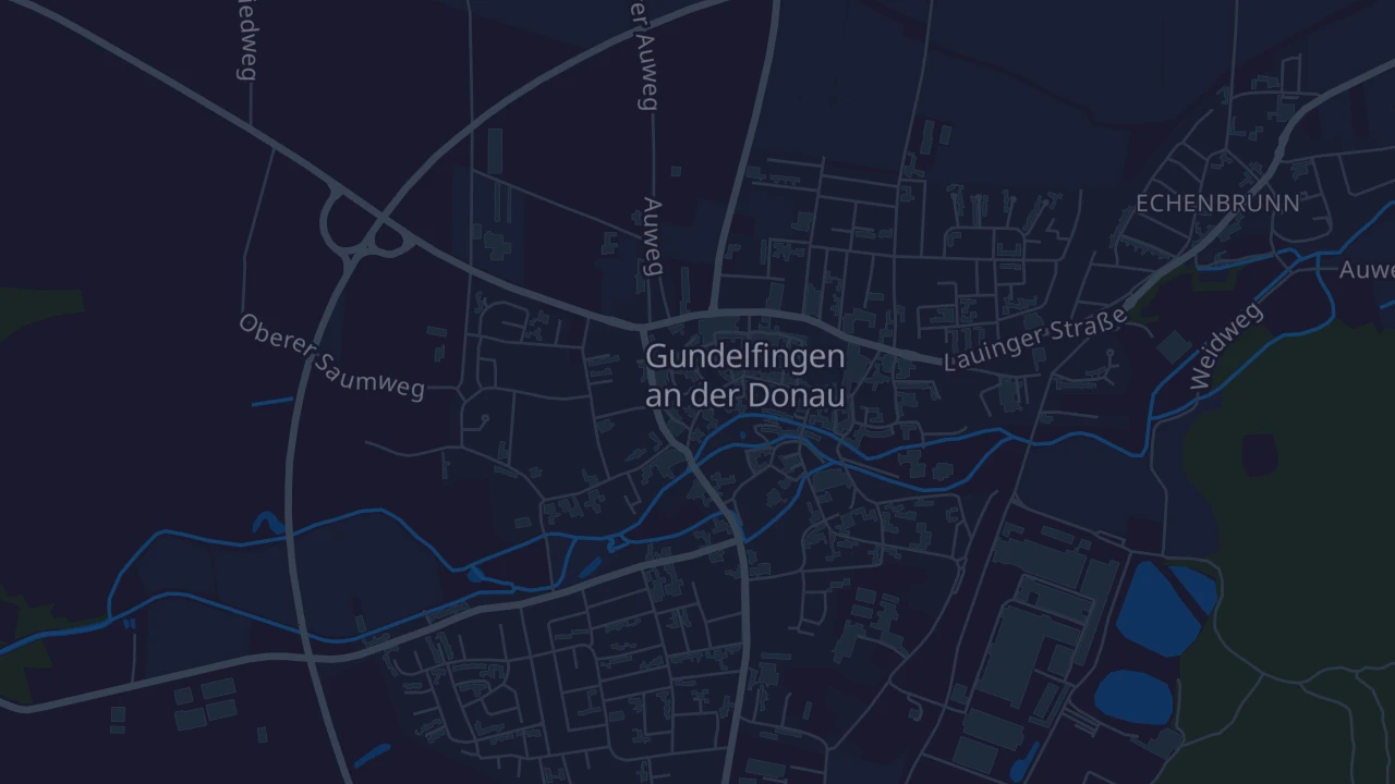 Karte von Gundelfingen an der Donau