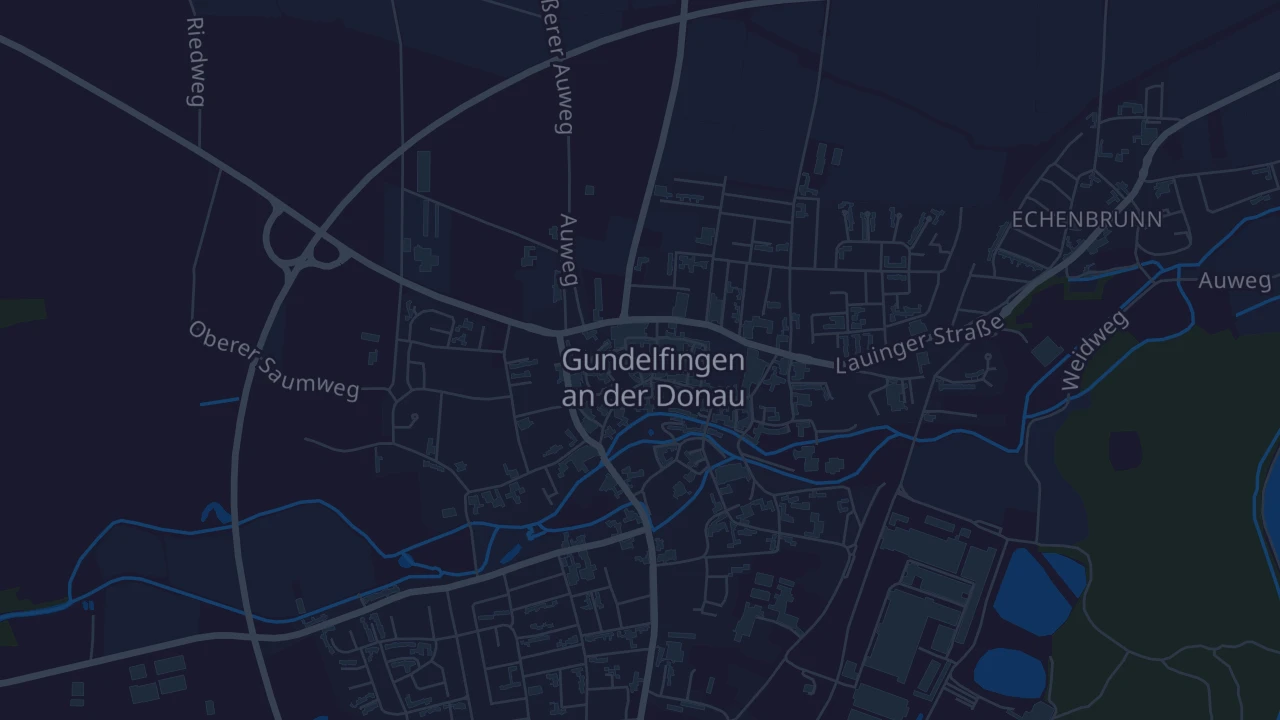 Karte von Gundelfingen an der Donau
