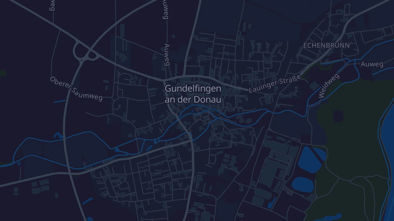 Karte von Gundelfingen an der Donau