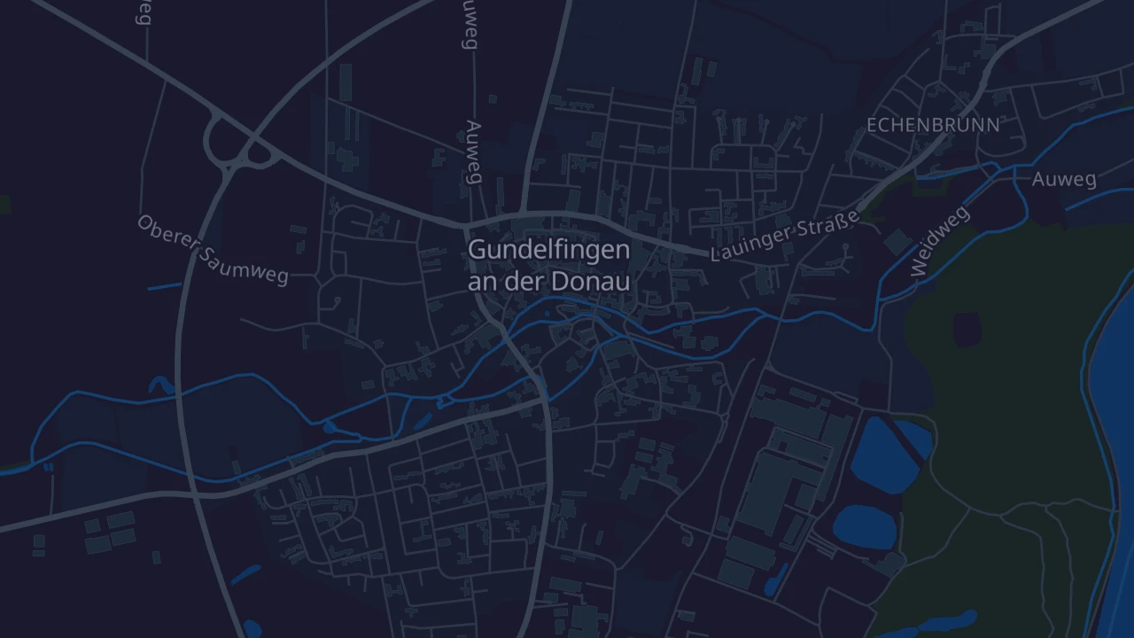 Karte von Gundelfingen an der Donau