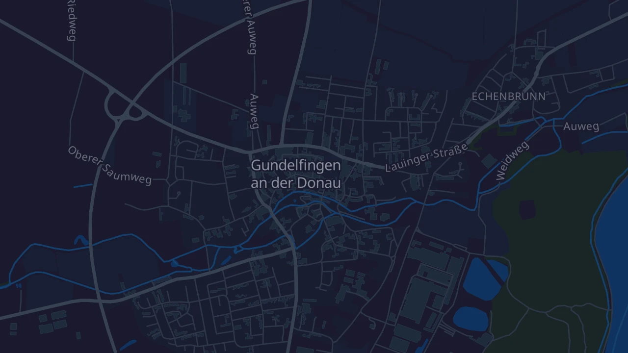Karte von Gundelfingen an der Donau