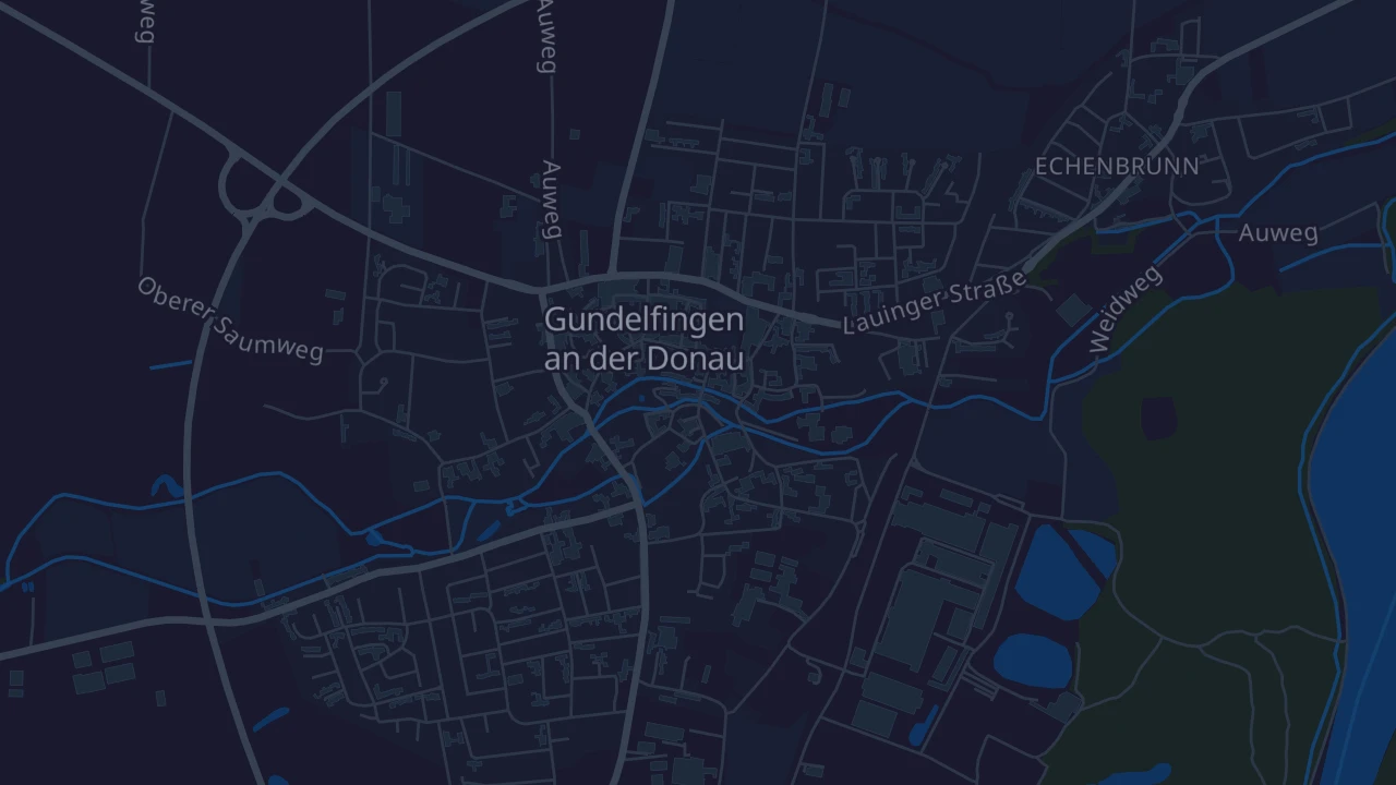 Karte von Gundelfingen an der Donau