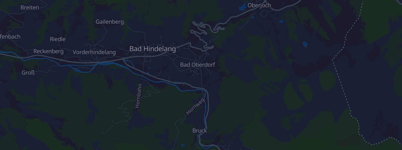 Karte von Bad Hindelang/ Bad Oberdorf