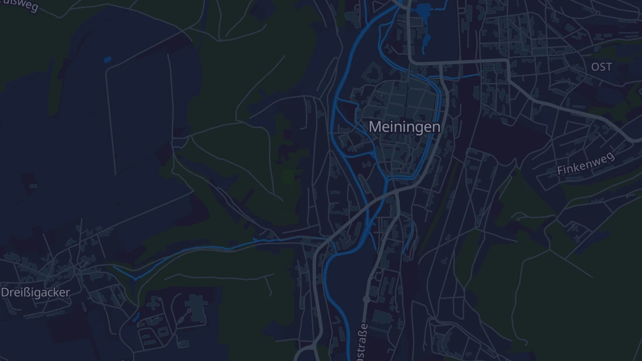 Karte von Meiningen