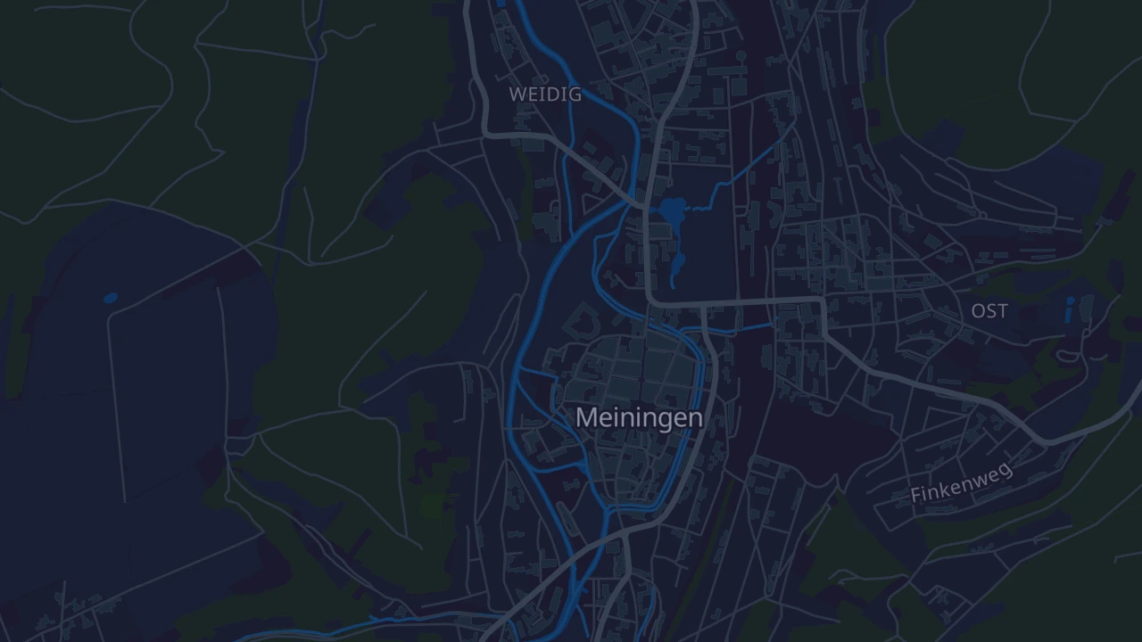 Karte von Meiningen