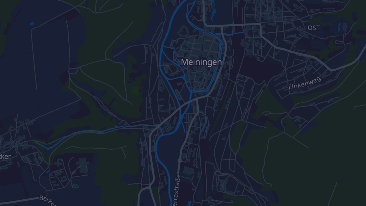 Karte von Meiningen