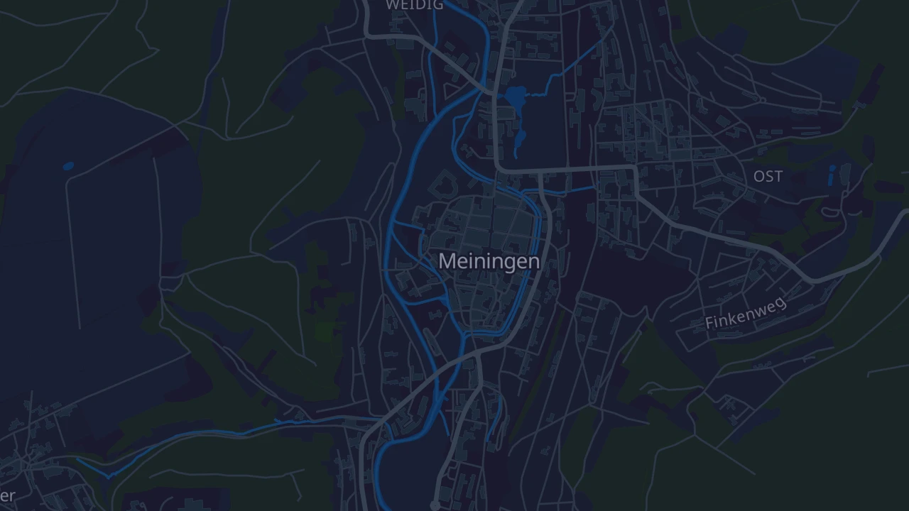 Karte von Meiningen