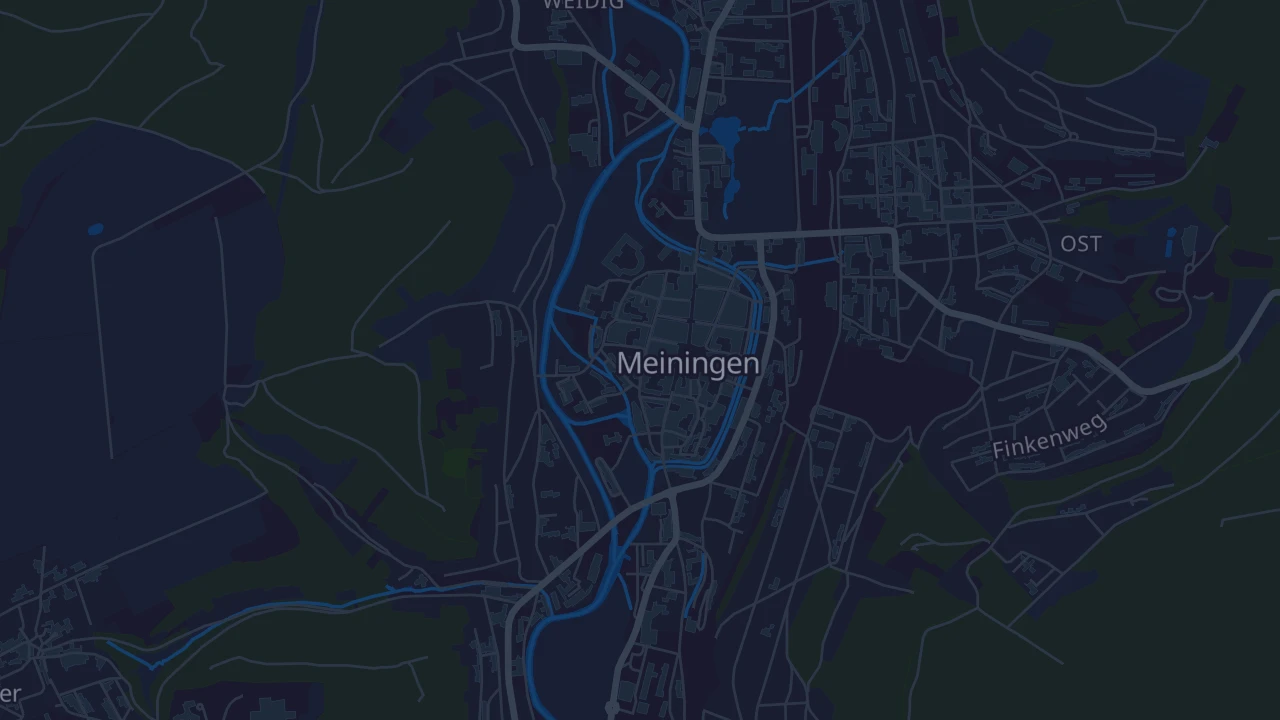 Karte von Meiningen